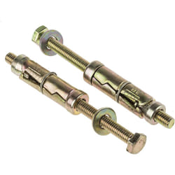 Rs Pro - Boulon de bouclier d en Acier au carbone M6, 12mm x 45mm ( Prix pour Sachet de 10 )