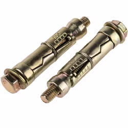 Taille de filetage = M6 Type = Goujon d'ancrage à boulon amovible Longueur = 45mm Diamètre de trous de fixation = 12mm Epaiss ...