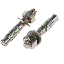 Rs Pro - Boulon d'ancrage en Acier au carbone M8, 8mm x 50mm ( Prix pour Sachet de 10 )