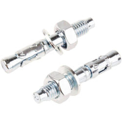 Boulon d'ancrage RS PRO, en Acier au carbone M10, 10mm x 65mm ( Prix pour Sachet de 10 )