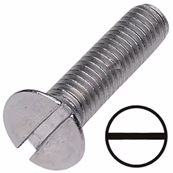 Forme de tête = Fraisée Type d'entrainement = Plat Standard DIN = DIN 963 Longueur métrique = 16mm Taille de filetage métriqu ...