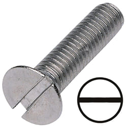 Vis à métaux Rs Pro M3 à tête Fraisée fendue en Acier, 16mm ( Prix pour Sachet de 100 )