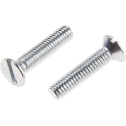 Rs Pro - Vis à métaux M3.5 à tête Fraisée fendue en Acier, 16mm ( Prix pour Sachet de 100 )