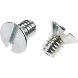 Rs Pro - Vis à métaux M4 à tête Fraisée fendue en Acier, 6mm ( Prix pour Sachet de 100 )