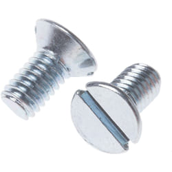 Rs Pro - Vis à métaux M4 à tête Fraisée fendue en Acier, 8mm ( Prix pour Sachet de 100 )
