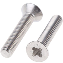 Rs Pro - Vis à métaux M3 à tête Fraisée Pozidriv en Acier, 8mm ( Prix pour Sachet de 100 )
