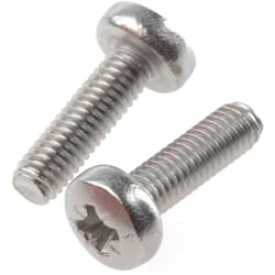 Rs Pro - Vis à métaux M3.5 à tête Cylindrique Pozidriv en Acier, 25mm ( Prix pour Sachet de 100 )