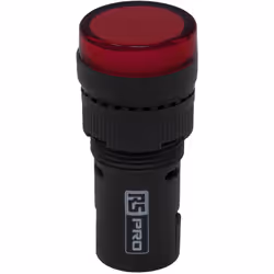 Tension Nominale = 24V c.a. / V c.c. Couleur de lampe témoin = Rouge Diamètre de découpe = 16mm Type de lampe = LED Type de m ...