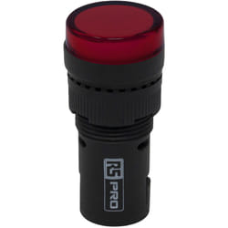 Rs Pro - Voyant lumineux led Rouge 24 v (c.a./c.c.), ø découpe 16mm, Montage panneau, IP40 ( Prix pour 1 )