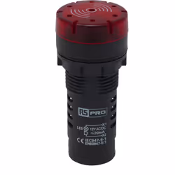 Tension Nominale = 12V c.a. / V c.c. Couleur de lampe témoin = Rouge Diamètre de découpe = 22mm Type de lampe = LED Type de m ...