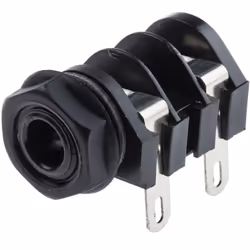 Genre = Femelle Taille = 6,35 mm Type de montage = Montage sur CI Type = Mono Orientation du corps = Angle droit Type de racc ...