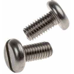 Vis à métaux RS PRO M5 à tête Cylindrique fendue en Acier Inoxydable, 10mm ( Prix pour Sachet de 100 )