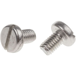Vis à métaux Rs Pro M6 à tête Cylindrique fendue en Acier Inoxydable, 10mm ( Prix pour Sachet de 50 )