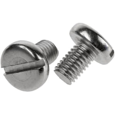 Vis à métaux Rs Pro M8 à tête Cylindrique fendue en Acier Inoxydable, 12mm ( Prix pour Sachet de 25 )