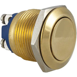 Rs Pro - Bouton-poussoir, Momentané, 1 no, 2 a, Montage panneau ( Prix pour 1 )