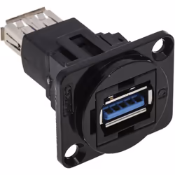 Genre = Femelle Type d'USB = A to A Type de raccordement = Enfichable Version d'USB = 3.0 Orientation du corps = Droit Nombre ...