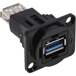 Rs Pro - Connecteur usb 3.0 a to a Femelle ports, Montage panneau, Droit ( Prix pour 1 )