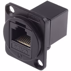 Type = Connecteur traversant Type d'interface = RJ45 Catégorie LAN = 6 Nombre de ports = 2 Type de blindage = UTP Largeur = 2 ...
