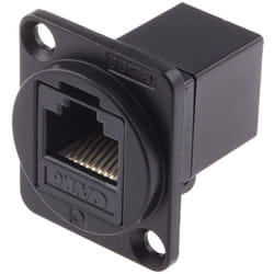 Rs Pro - Connecteur traversant RJ45 cat. 6 2 ports utp ( Prix pour 1 )
