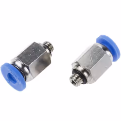 Type de raccords pneumatiques = Adaptateur droit fileté hydraulique Type de connexion = Filetage à tube Connecteur A = M5 Mat ...