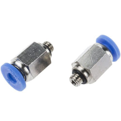 Rs Pro - Adaptateur droit fileté hydraulique vers Enfichable 4 mm M5 ( Prix pour Paquet de 10 )