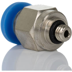 Adaptateur droit fileté hydraulique Rs Pro vers Enfichable 6 mm M5 ( Prix pour Paquet de 10 )