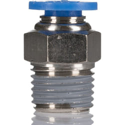 Rs Pro - Adaptateur droit fileté hydraulique vers Enfichable 6 mm r 1/8 Mâle ( Prix pour Paquet de 10 )