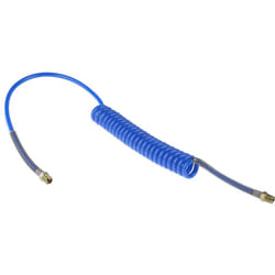 Rs Pro - Tuyau spiralé cpc, avec raccord bspt 1/4 pouce mâle, Bleu, Diam.ext 8mm, Long. 2m ( Prix pour 1 )