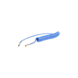 Tuyau spiralé cpc, avec raccord bspt 3/8, Bleu, Diam.ext 12mm, Long. 2m ( Prix pour 1 )