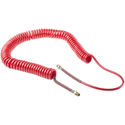 Rs Pro - Tuyau spiralé cpc, avec raccord bspt 1/4 pouce mâle, Rouge, Diam.ext 8mm, Long. 6m ( Prix pour 1 )