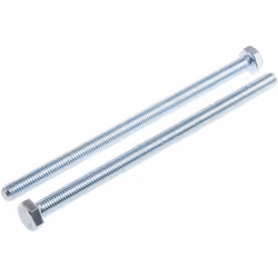 Longueur = 150mm Taille de filetage = M8 Matériau = Acier Finition = Zingué Clé requise. Vis de réglage 8.8 BZP à filetage mé ...