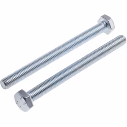 Longueur = 120mm Taille de filetage = M10 Matériau = Acier Finition = Zingué Clé requise. Vis de réglage 8.8 BZP à filetage m ...