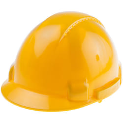 Rs Pro - Casque de sécurité Ventilé en Polyéthylène Jaune ( Prix pour 1 )