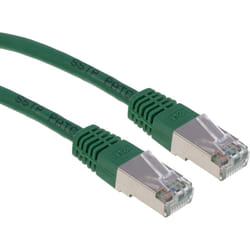 Câble cat 6 Avec connecteur / , s/ftp, gaine pvc Vert, 2m ( Prix pour 1 )