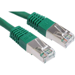 Rs Pro - Câble cat 6 Avec connecteur / , s/ftp, gaine pvc Vert, 500mm ( Prix pour 1 )