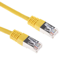 Rs Pro - Câble cat 6 Avec connecteur / , s/ftp, gaine pvc Jaune, 500mm ( Prix pour 1 )