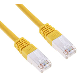 Rs Pro - Câble cat 6 Avec connecteur / , s/ftp, gaine pvc Jaune, 1m ( Prix pour 1 )