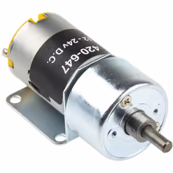 Tension d'alimentation = 12 V Type de moteur V c.c. = Motoréducteur à balais Gamme de puissance = 1,31 W Vitesse de sortie =  ...