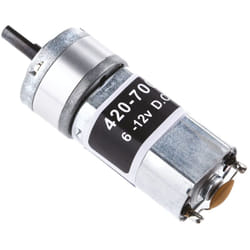 Rs Pro - Motoréducteur cc 12 v c.c., 1,5 w, 2000 tr/min, dia. de l'arbre 4mm ( Prix pour 1 )