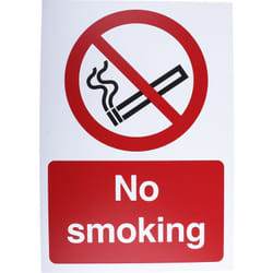 Rs Pro - Panneau interdiction, avec pictogramme : Défense de fumer 'No Smoking ( Prix pour Paquet de 5 )