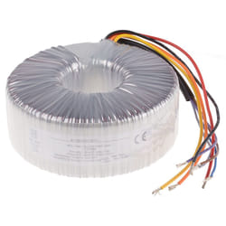 Rs Pro - Transformateur torique 2 sorties, 2 x 115V c.a. 2 x 24V c.a., 400VA ( Prix pour 1 )