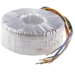 Rs Pro - Transformateur torique 2 sorties, 2 x 115V c.a. 2 x 55V c.a., 400VA ( Prix pour 1 )
