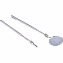 Diamètre = 50mm Ajustable = Oui télescopique = Oui Sonde miroir dinspection de RS Pro, 50 mm de diamètre de miroir, réglable, ...