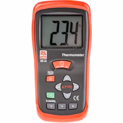 Mesure de température absolue maximum = +1300 °C, +2000 °F, +2000 K Type de thermomètre = Filaire Type de sonde = K Précision ...