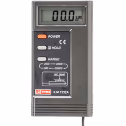 Niveau d'éclairage maximum = 200000lx Niveau d'éclairage minimum = 0.01lx Précision optimale = ±3 % Résolution = 0,1 lx Type ...