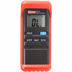 Mesure de température absolue maximum = +1300 °C, +1999 °F Type de thermomètre = Manuel Type de sonde = K Précision optimale  ...