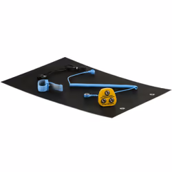 Longueur de cordon = 2.4m Longueur de tapis = 299mm Largeur de tapis = 450mm Conforme à la norme EN 61340-5-1 = Oui Epaisseur ...