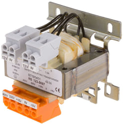 Rs Pro - Transformateur d'isolement, Vin 230V ac (+/- 15V) - 400V ac (+/- 15V), Vout 2 x 12V c.a., 25VA ( Prix pour 1 )