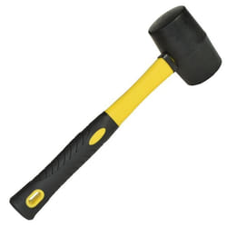16oz Black maillet caoutchouc anti-trace marteau avec manche fibre larbre
