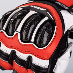 RST Tractech Evo 4 Gants de moto, noir-blanc-rouge, taille XL pour Hommes